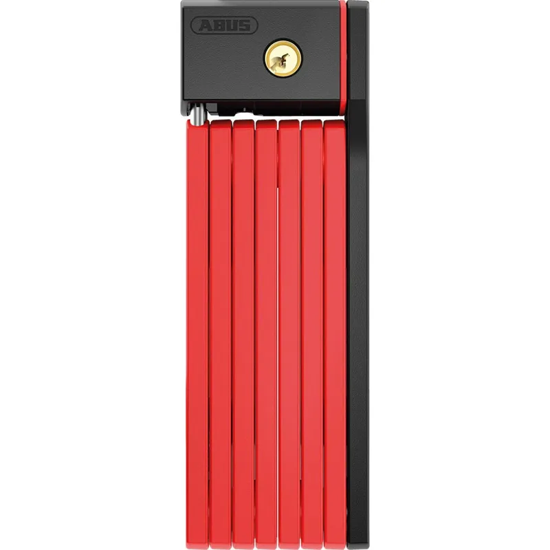 ABUS Bordo uGrip 5700K BIG Folding Key Locks - 100cm with SH Bracket - Red