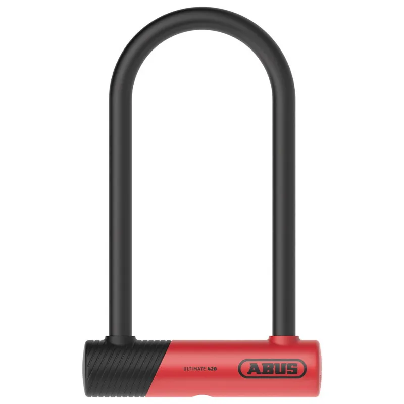 ABUS Ultimate 420K D Lock - 230mm + bracket - Pedal Cycle Gold
