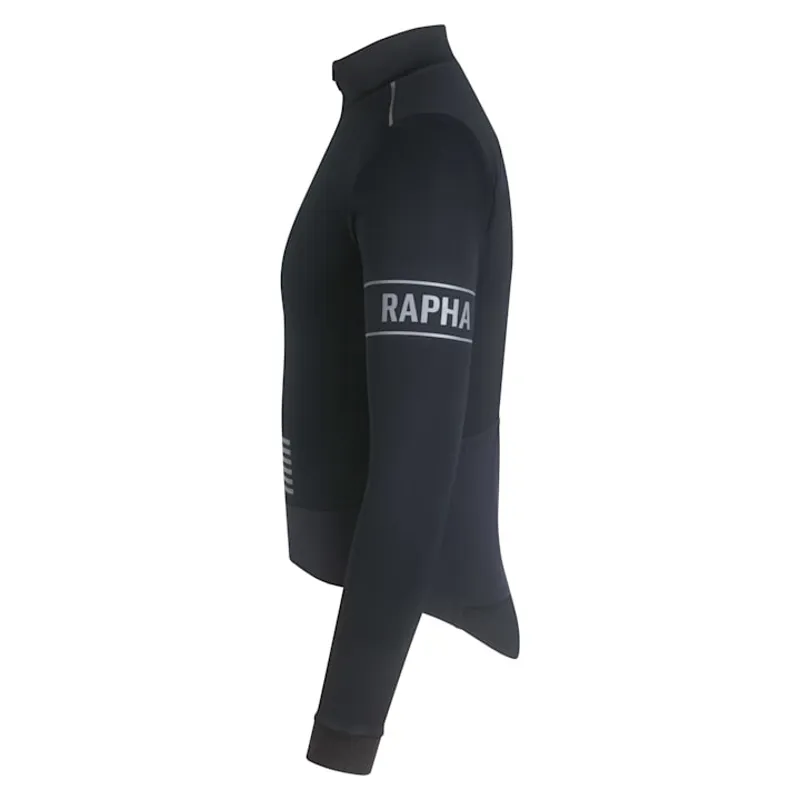 Rapha Men's Pro Team Long Sleeve Windstopper Jersey - Black/Black-2