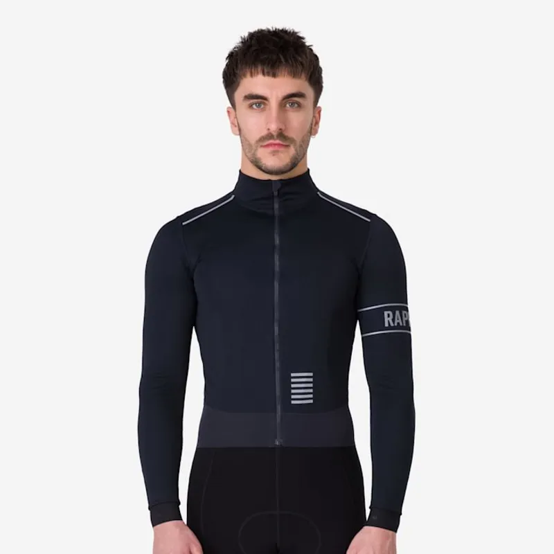 Rapha Men's Pro Team Long Sleeve Windstopper Jersey - Black/Black-3