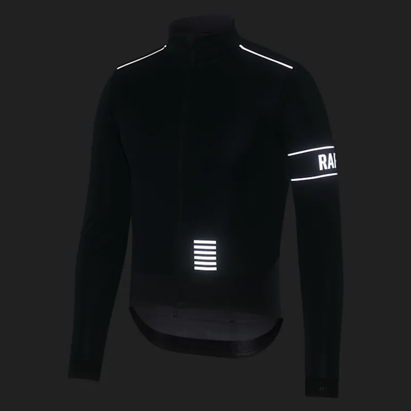 Rapha Men's Pro Team Long Sleeve Windstopper Jersey - Black/Black-5