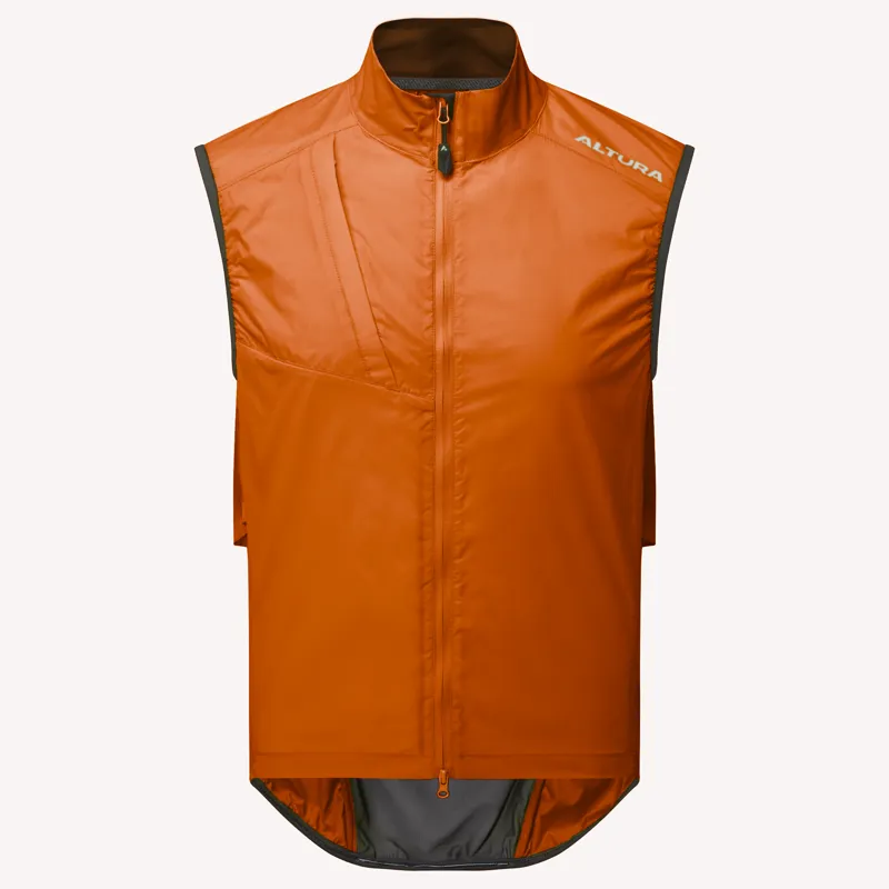 Altura Airstream Windproof Gilet in Burnt Orange