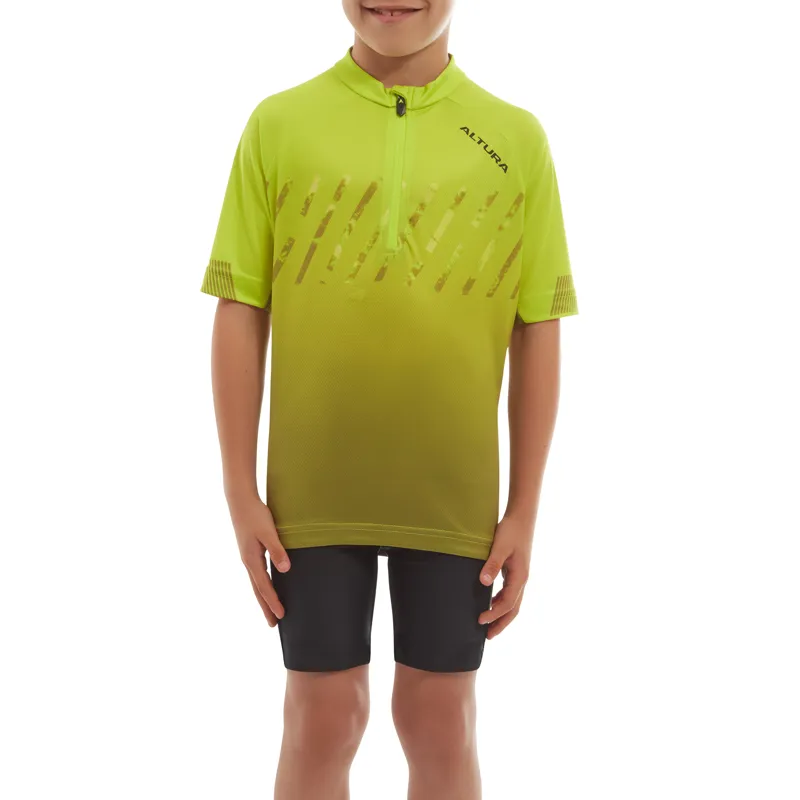 Altura Kids Airstream Short Sleeve Cycling Jersey 2022: LIME