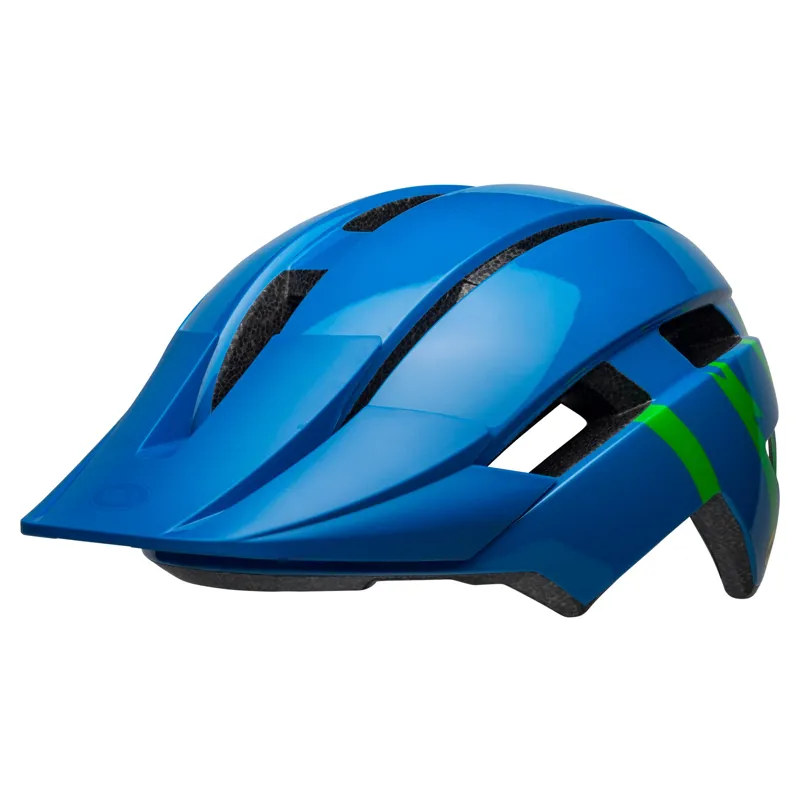 Bell Sidetrack Ii Mips Youth Helmet 2021: Strike Gloss Blue/Green Unisize 50- 57cm STRIKE BLUE/GR uni50-57cm