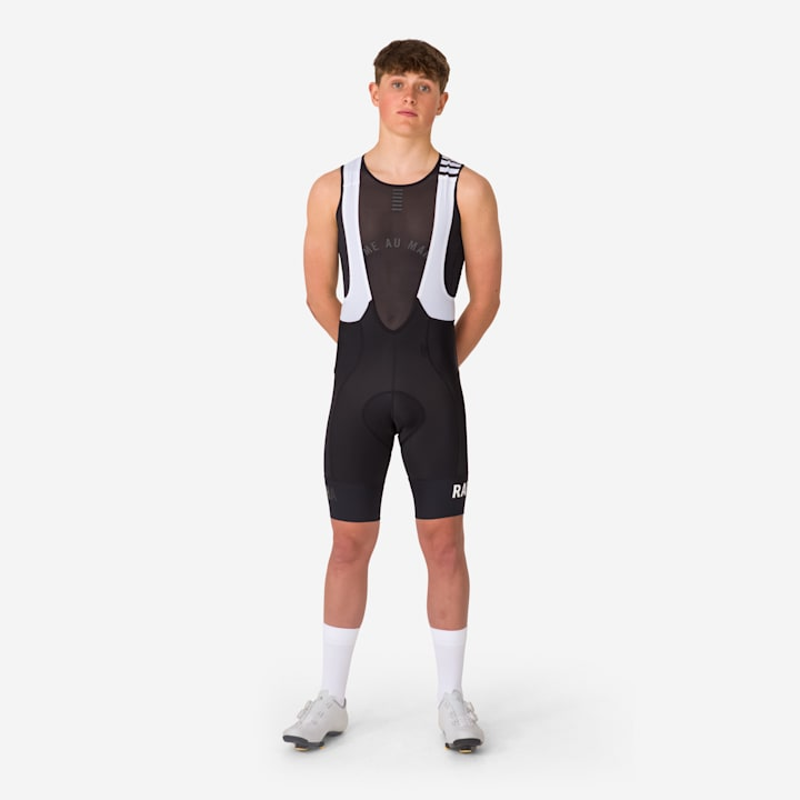 Rapha Pro Team Bib Shorts - Regular - Black / White-5