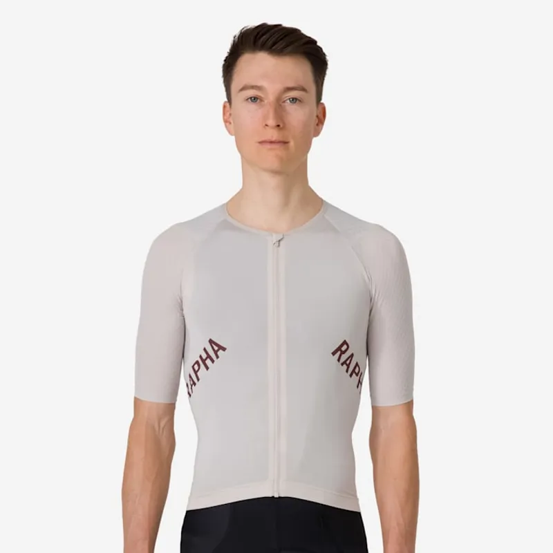 Rapha Pro Team Aero Jersey - Silver Gray / Rum Raisin-2