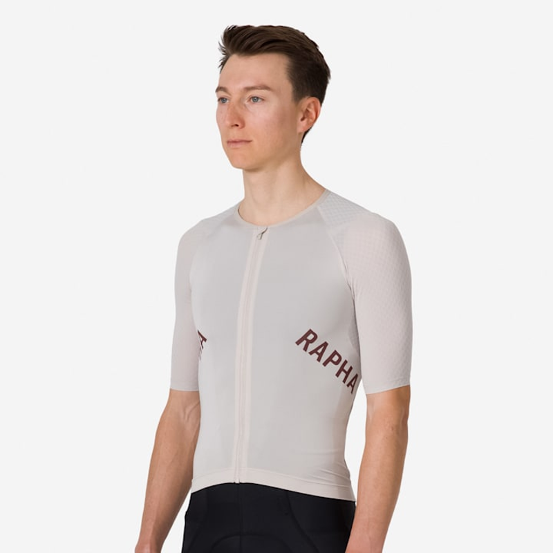 Rapha Pro Team Aero Jersey - Silver Gray / Rum Raisin-3