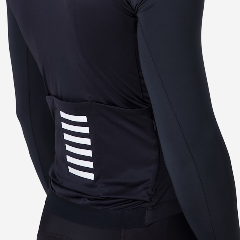 Rapha Men's Pro Team Long Sleeve Lightweight Jersey - Anthracite/Graphite-4