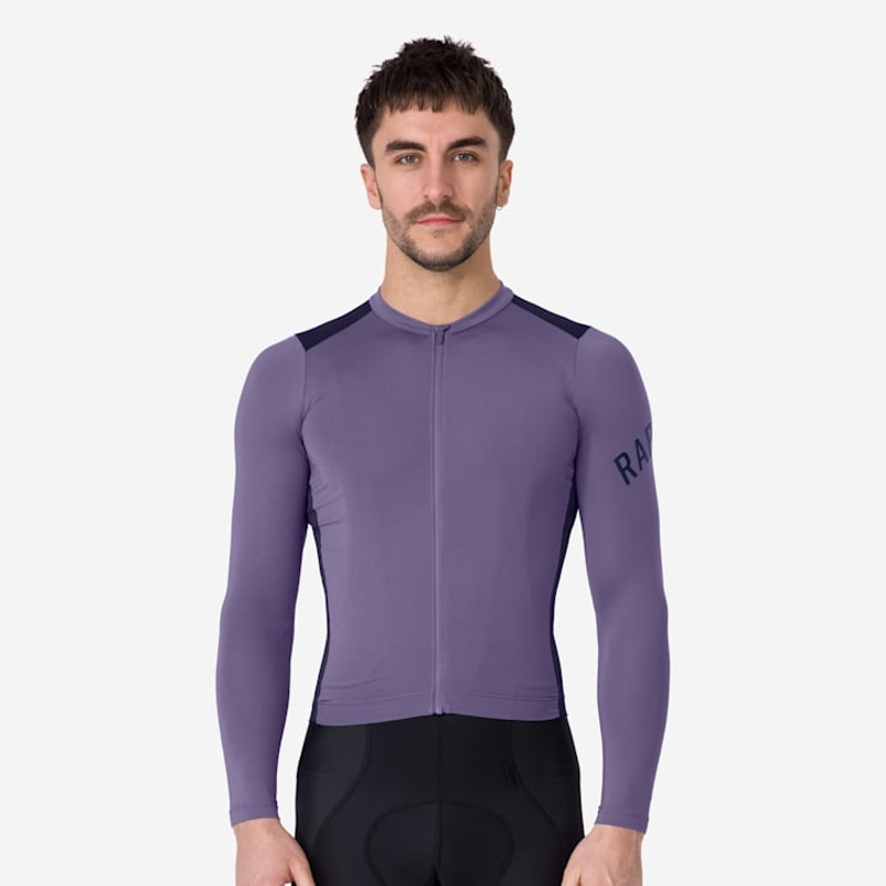 Rapha Pro Team Long Sleeve Jersey - Cadet / Eclipse / Iris Bloom-2