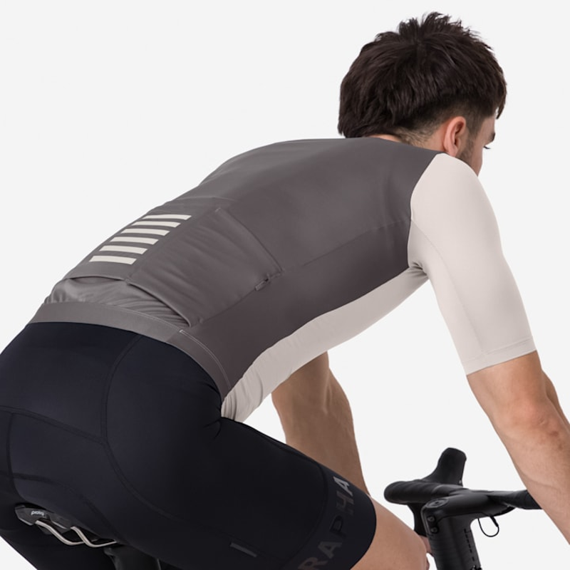 Rapha Pro Team Jersey - Silver Gray / Rum Raisin-5
