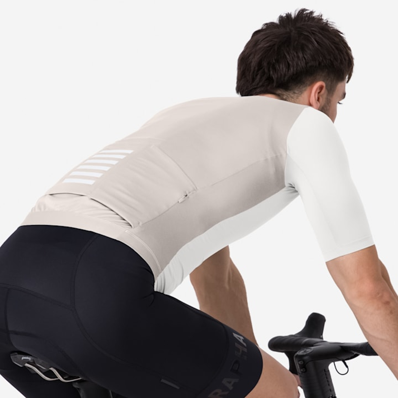 Rapha Pro Team Jersey - White Alyssum / Silver Gray-5
