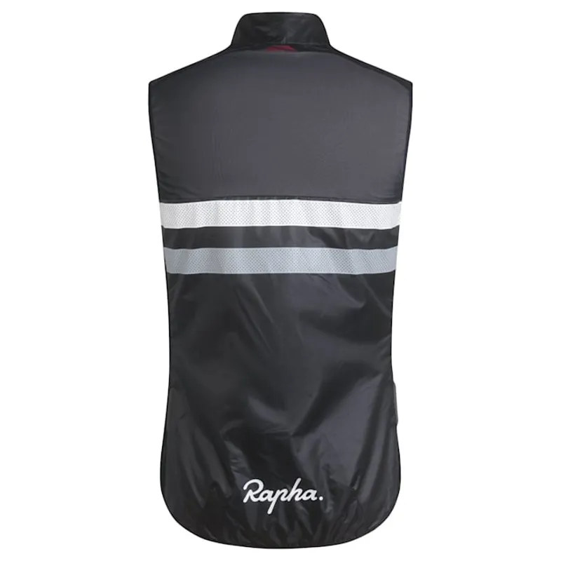 Rapha Men's Brevet Gilet - Black/Light Grey/White-1
