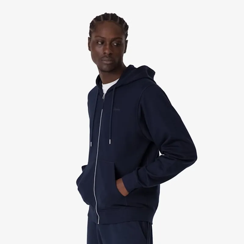 Rapha Men's Cotton Zip Hoodie - Dark Navy/Black-2