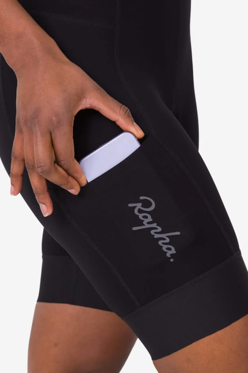 Rapha Women's Regular Cargo Shorts - Black/Black-8