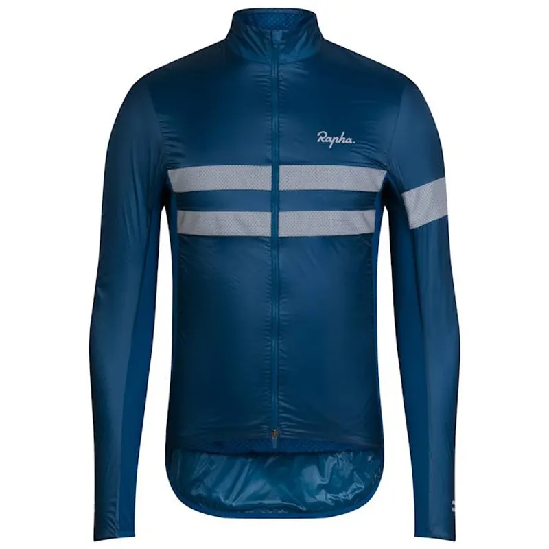 Rapha Men's Brevet Insulated Jacket -Jewelled Blue/Silver Reflective