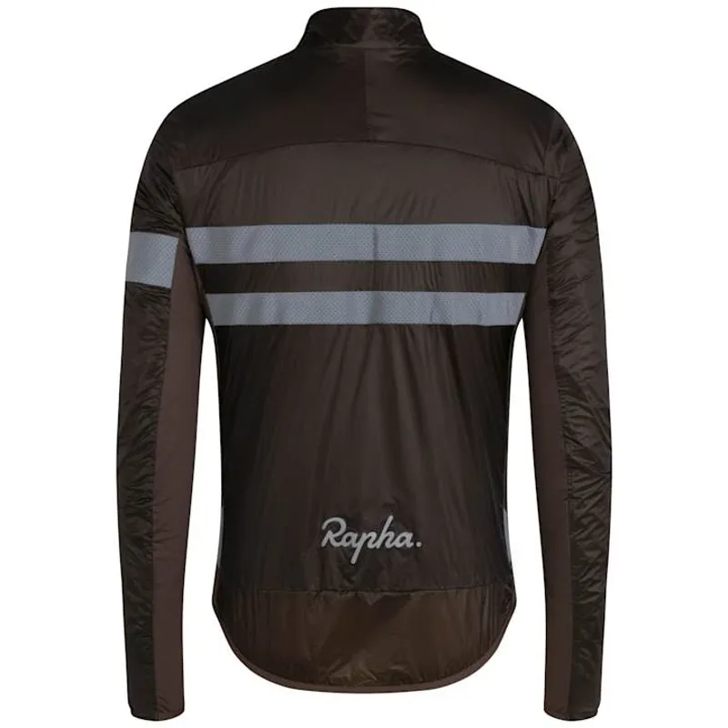 Rapha Men's Brevet Insulated Jacket - Deep Coffee/Silver-1
