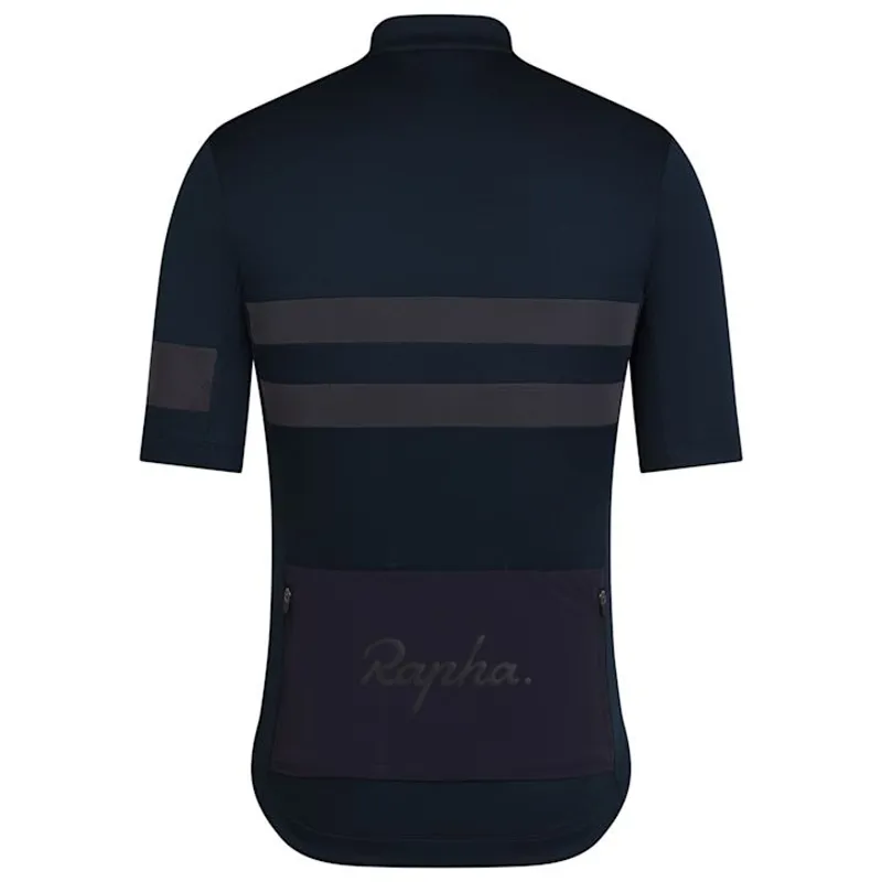 Rapha Men's Brevet Jersey - Black/Black-1