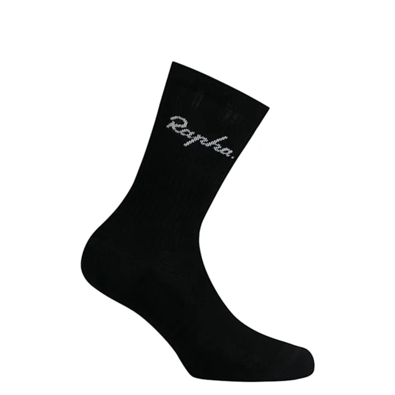 Rapha Cotton Crew Socks -  Black/White-1