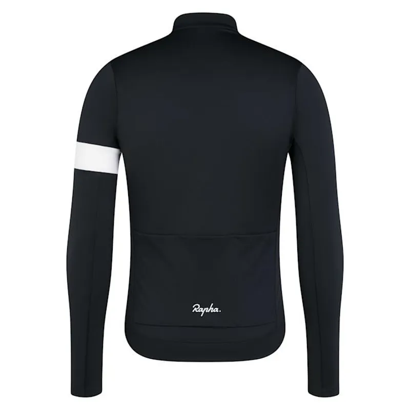 Rapha Men's Core Thermal Long Sleeve Jersey - Black/White-1