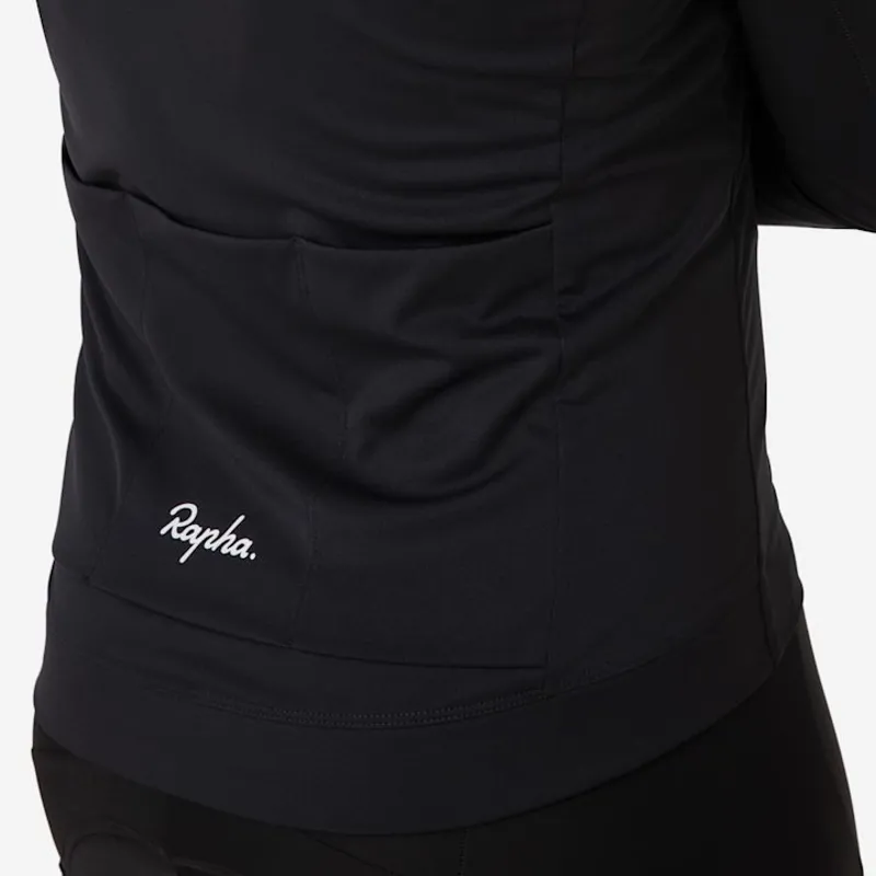 Rapha Men's Core Thermal Long Sleeve Jersey - Black/White-5