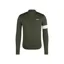 Rapha Core Thermal Long Sleeve Jersey / Dark Green - White