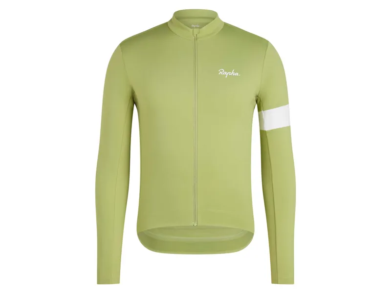 Rapha Core Thermal Long Sleeve Jersey / Fern - White