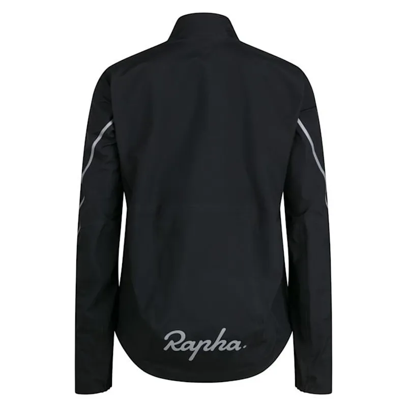 Women's Rapha Gore-Tex Rain Jacket - Black/Silver-1