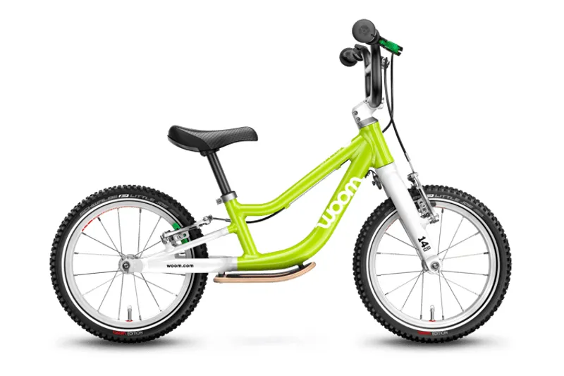 woom ORIGINAL 1 Plus - 14inch Lightweight Balance Bike - LIzard Lime