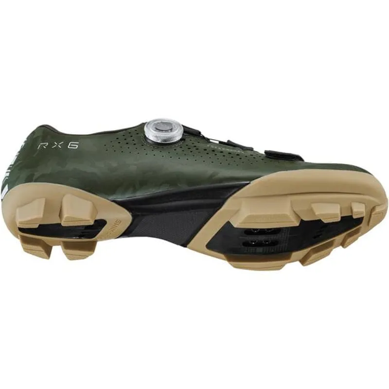 Shimano RX6 - 2bolt Gravel / Adventure Shoe - Green-3