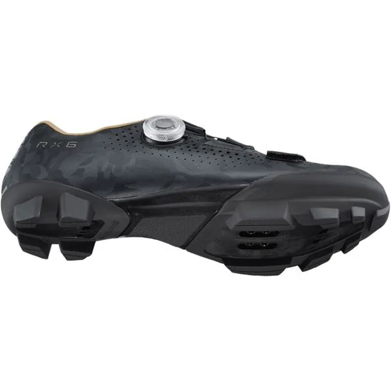 Shimano RX6 - Womens specific 2bolt Gravel / Adventure Shoe - Black-3