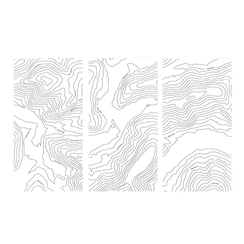 Restrap Bicycle Protection Kit - Black Contour Lines-2