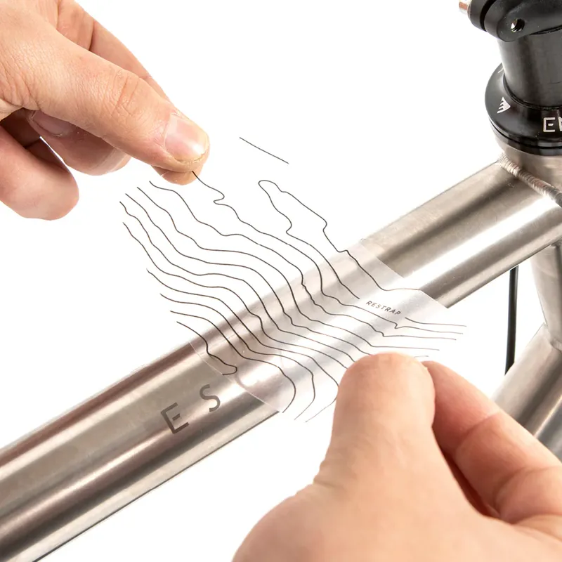 Restrap Bicycle Protection Kit - Black Contour Lines-4