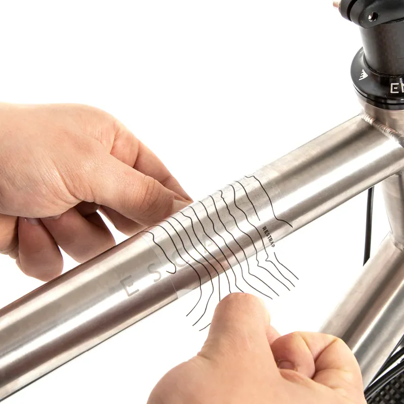 Restrap Bicycle Protection Kit - Black Contour Lines-5