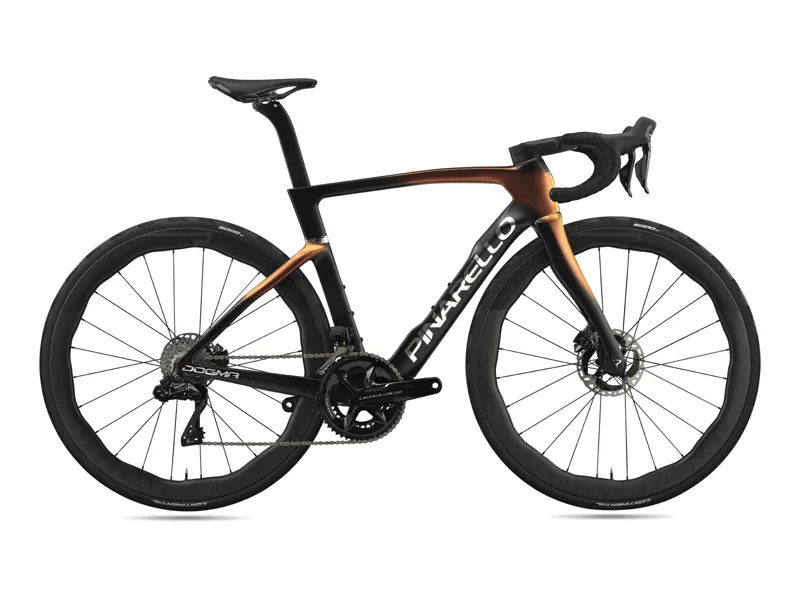 Pinarello Dogma F - Dura-Ace Di2 equipped Road Race bike - Luxter Red Gold