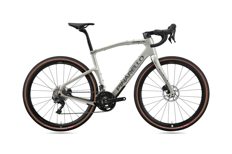 2026 Pinarello Grevil F1 - 2 x 12 GRX equipped Gravel Bike - Comet Silver Shiny