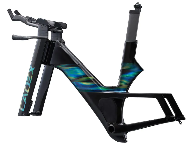 2023 Cadex Tri Frameset - Aurora Hologram -1