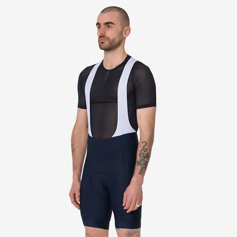2025 Rapha Men's Core Bib Shorts - Dark Navy / White-4