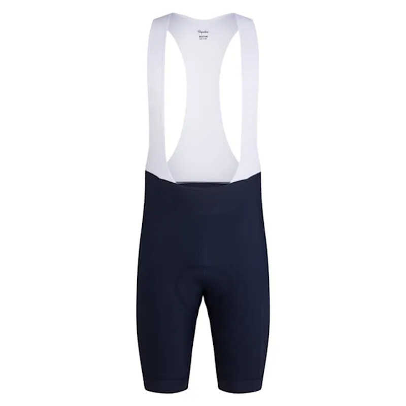 2025 Rapha Men's Core Bib Shorts - Dark Navy / White