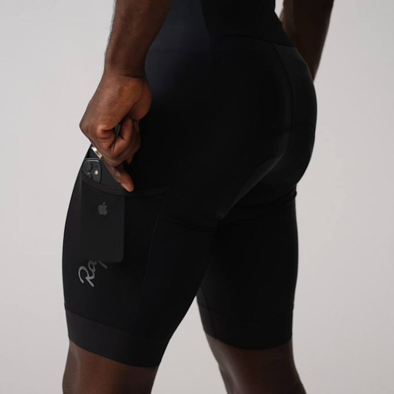 Rapha Men's Core Cargo Bib Shorts - Black / Black-5