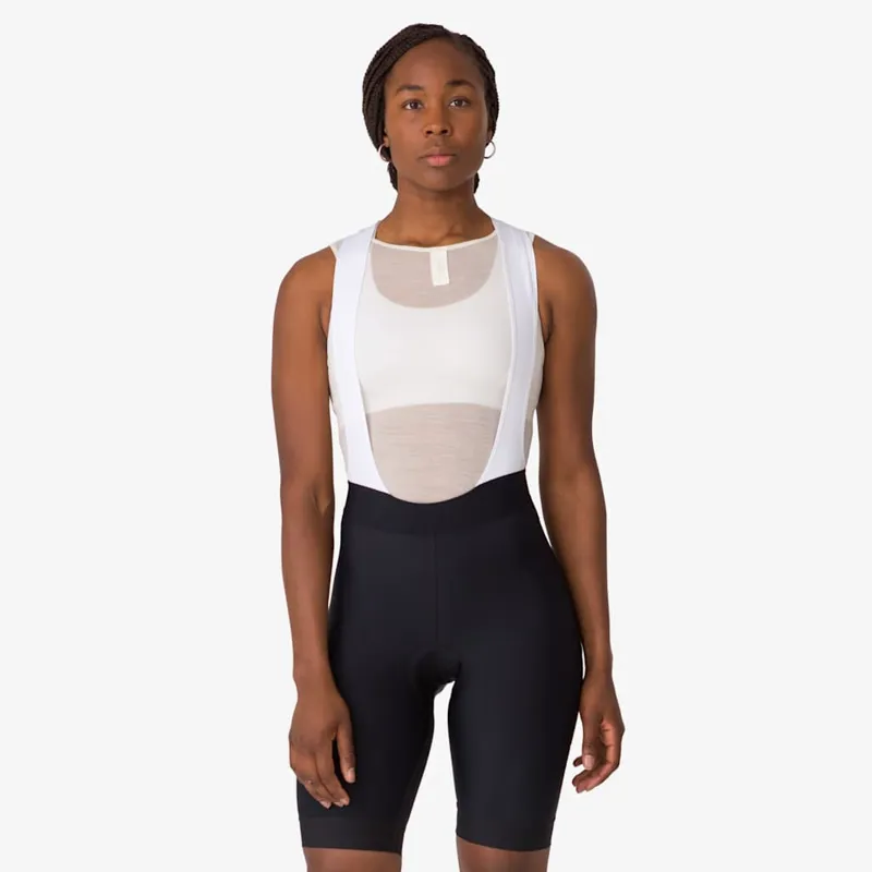 2026 Womens Core Bib Shorts - White / Black-2