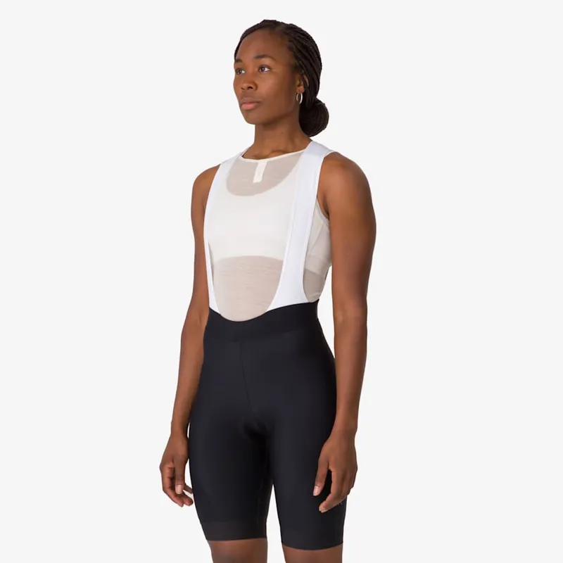 2026 Womens Core Bib Shorts - White / Black-3