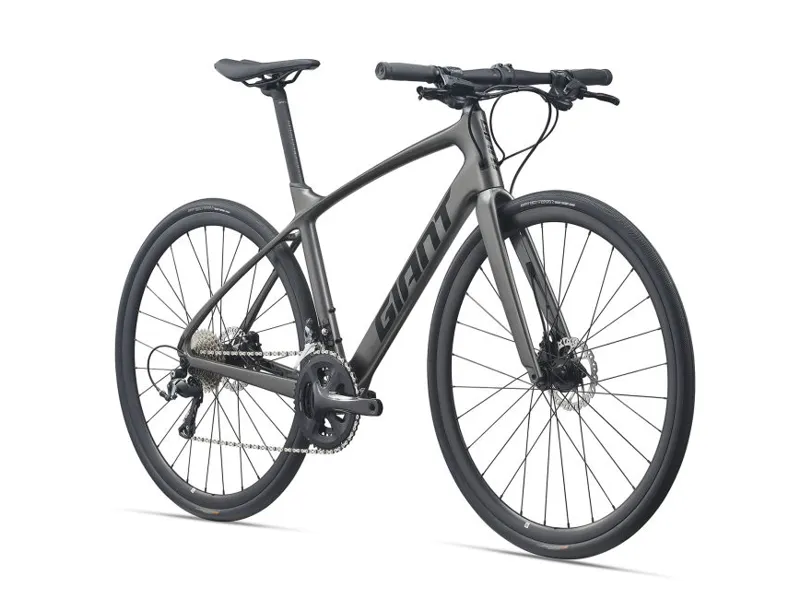 2021 Giant FastRoad Advanced 2 - Flat Bar Road Bike - Grey-8