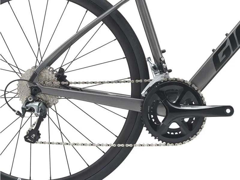 2021 Giant FastRoad Advanced 2 - Flat Bar Road Bike - Grey-3