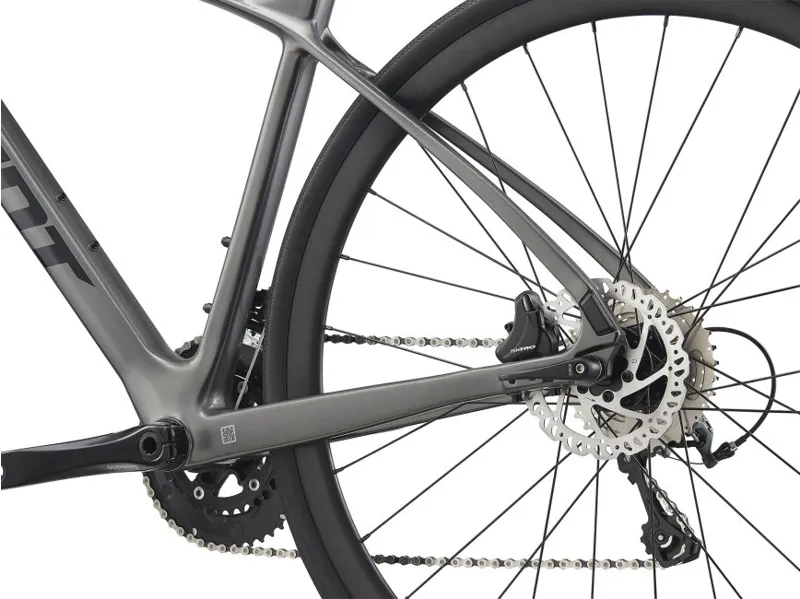 2021 Giant FastRoad Advanced 2 - Flat Bar Road Bike - Grey-1