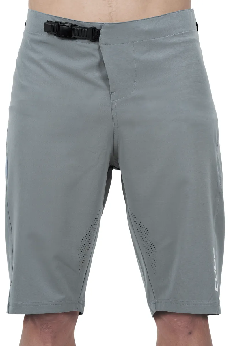 Cube Edge Lightweight Mens Baggy Shorts in Grey