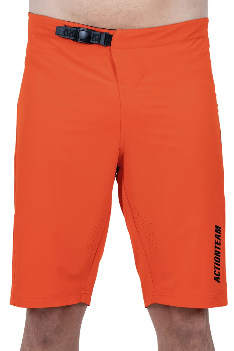 Cube Edge Lightweight Mens Baggy Shorts in Orange