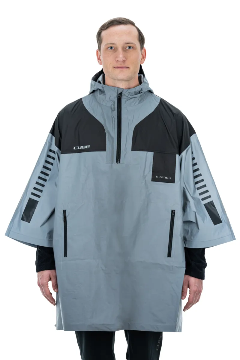 Cube ATX Utility Safety Poncho in Silver/Grey