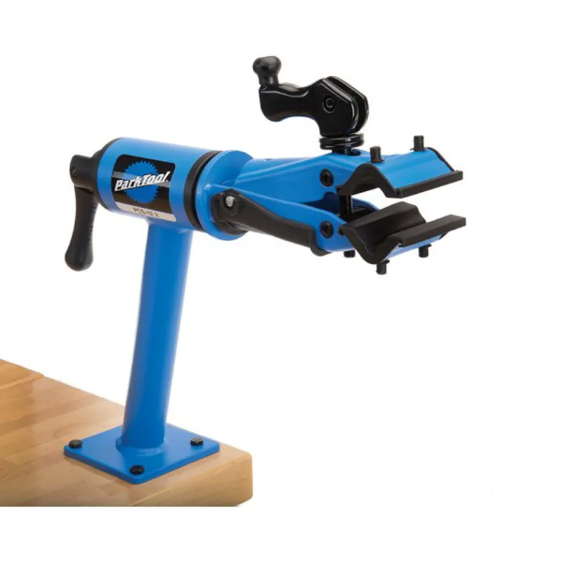 Park Tool PCS-12.2 Home Mechanic Bench Mount Repair Stand in Blue-2