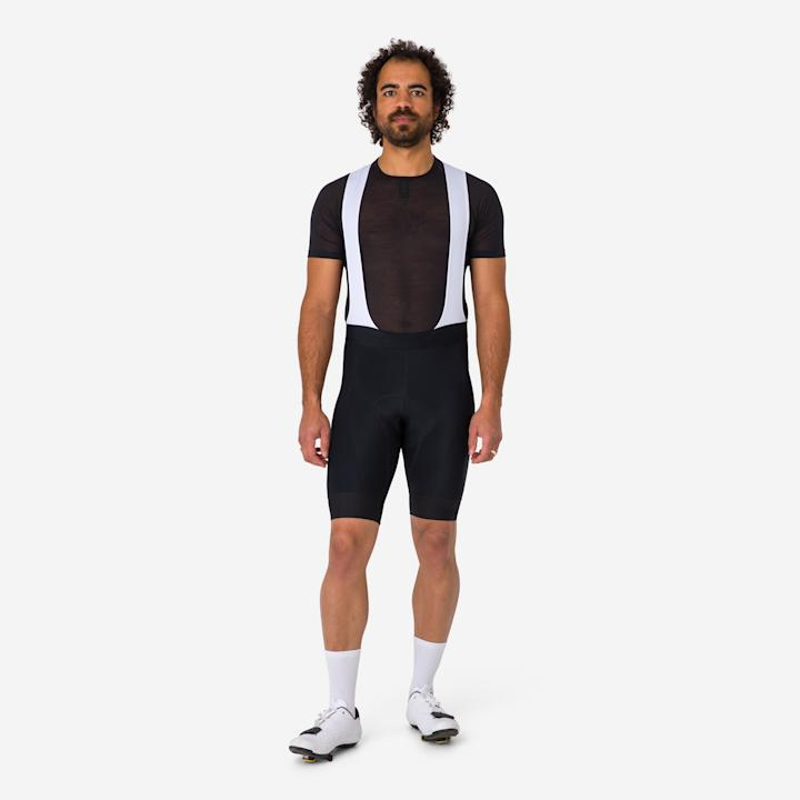 Rapha Core Bib Shorts - Black / White-2
