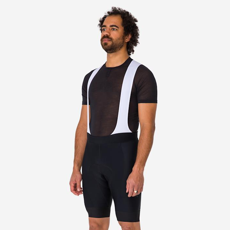 Rapha Core Bib Shorts - Black / White-3